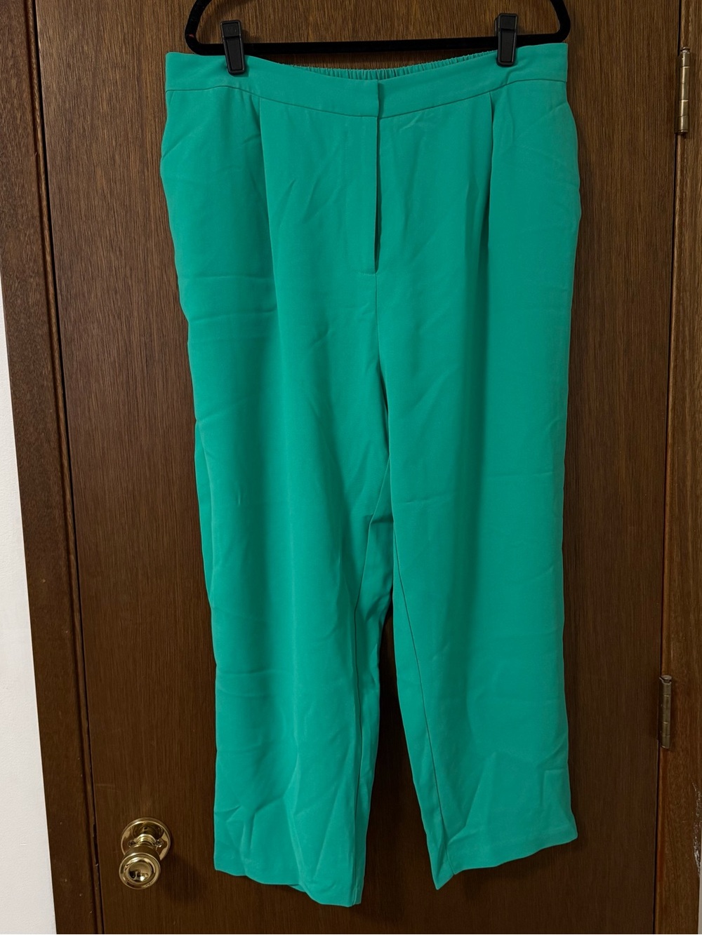 Women’s Green Wide-Leg Trousers